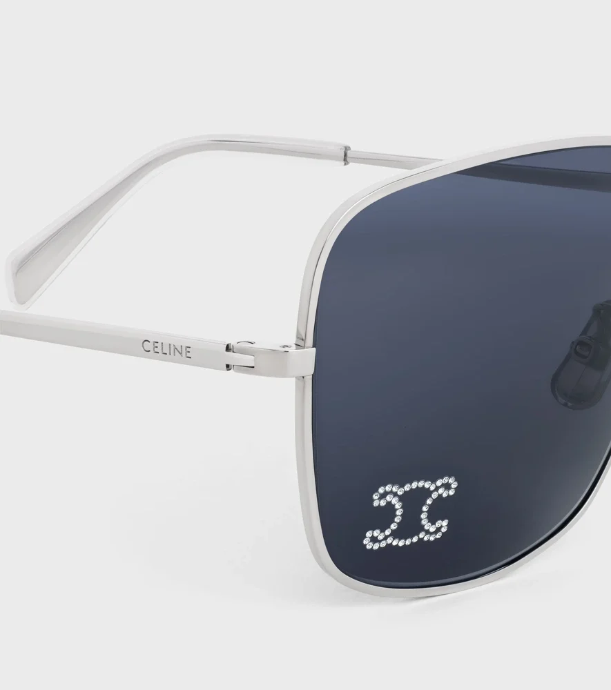 Celine Triomphe Rhinestone 01 Xanh