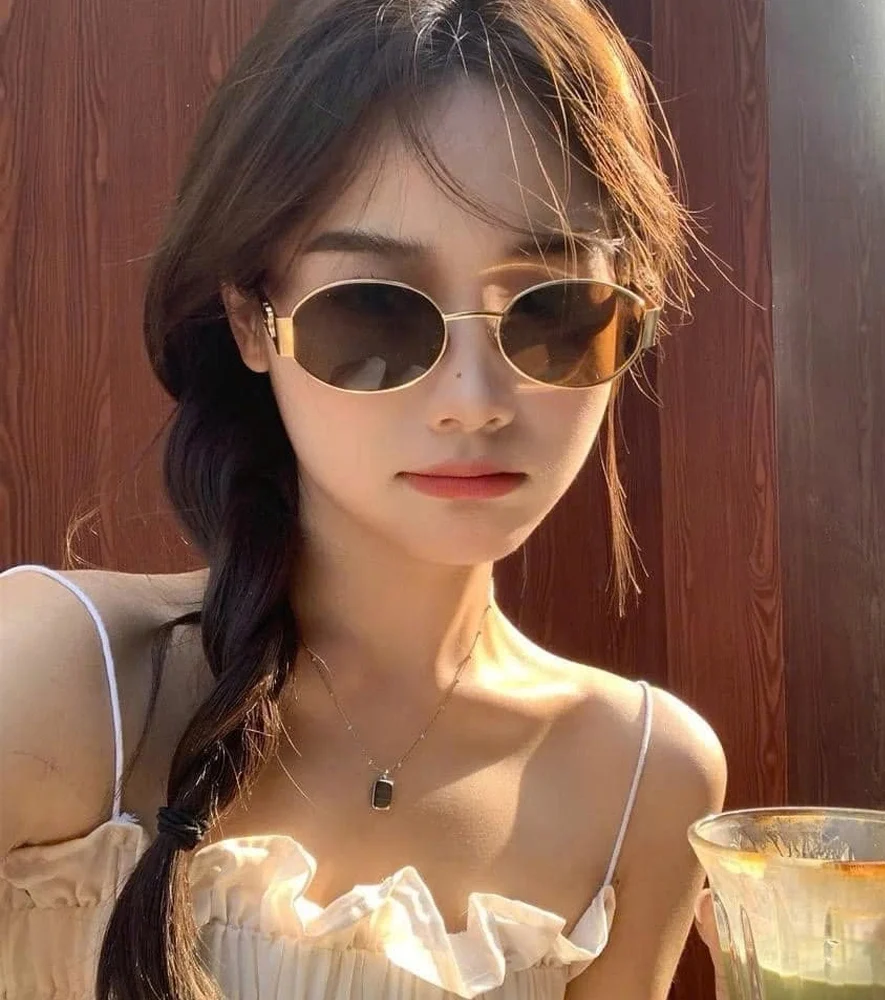 Kính Celine Triomphe Metal 01 Vàng Hồng