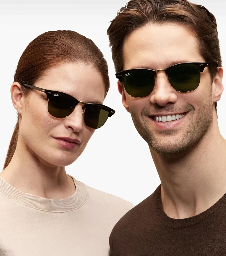 Kính RayBan RB3016 Clubmaster Classic Black On Gold