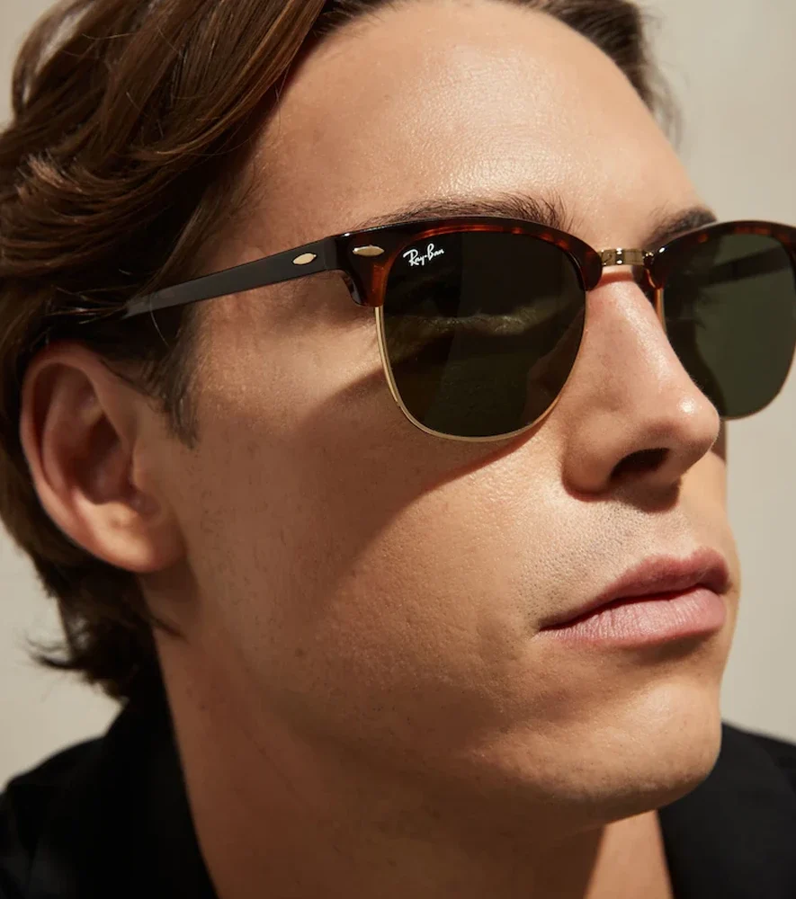 Kính RayBan RB3016 Clubmaster Classic Tortoise On Gold 6 Kính RayBan RB3016 Clubmaster Classic Tortoise On Gold
